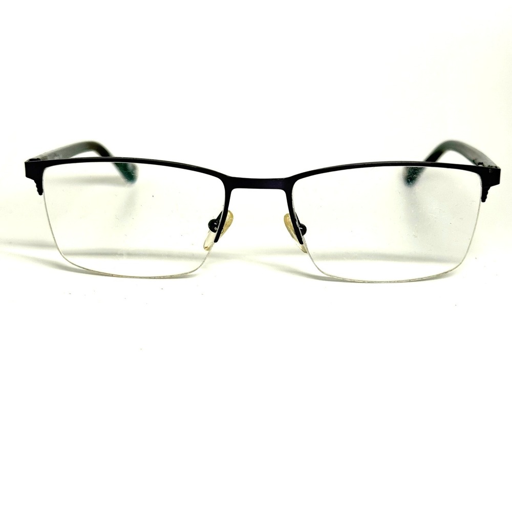 Bulova Grandfalls Blue Semi Rimless Rectangular Eyeglasses Frames 55-19-140